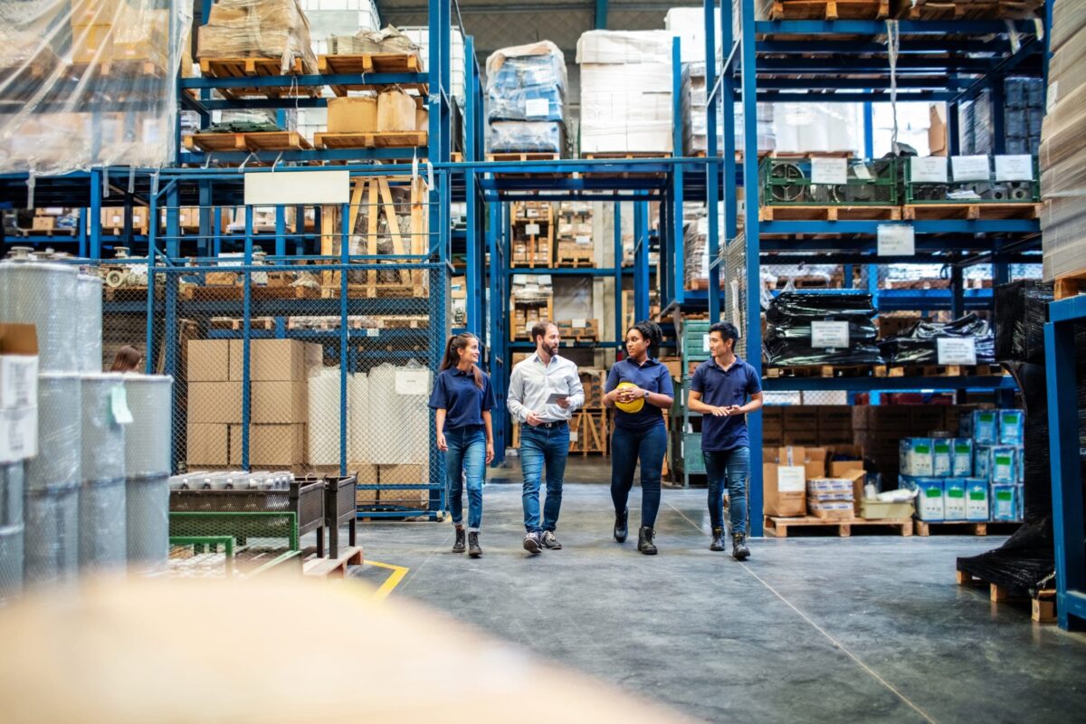 Business negotiation between buyer and supplier in a Chinese factory